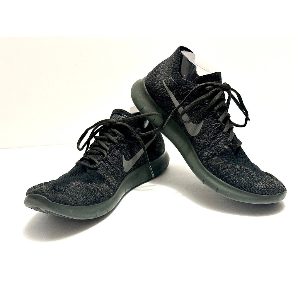Nike Free RN Flyknit 2017 Black 880843-012 Sneaker Shoes Gym Running Workout 10